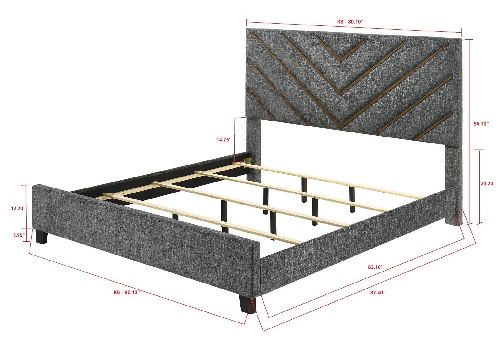 ZANE KING HEADBOARD/FOOTBOARD