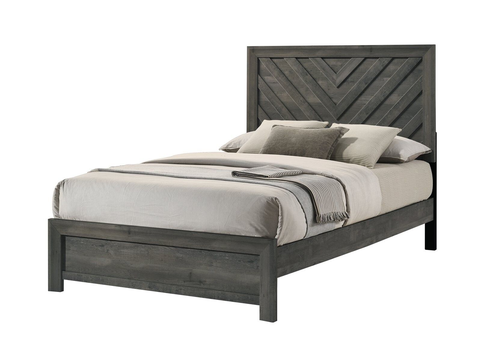 VALOR FULL HEADBOARD/FOOTBOARD-GREY