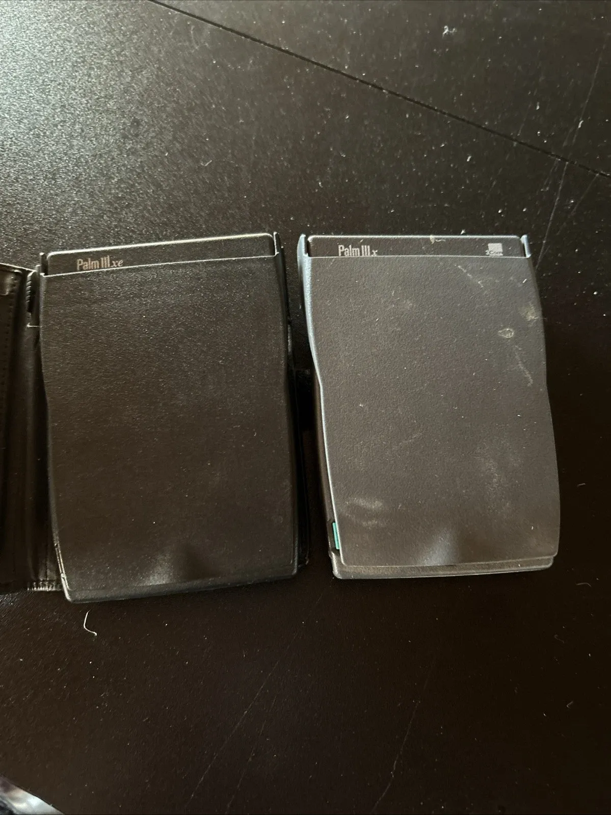(2) Untested Palm IIIxe Black With Case and Grey Reconditioned Devices No Cords - Image 2