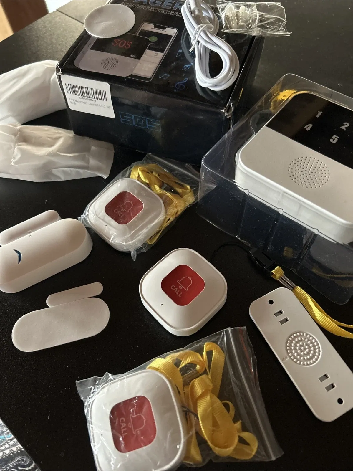 SOS Pager Multifunctional Wearable Panic Call Fobs & Door Sensors - Image 3