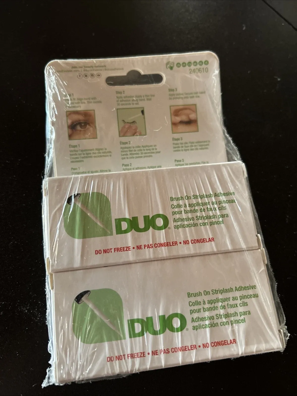 Product Name 32-DUO BRUSH ON Striplash Adhesive Eyelash Lashes Glue Clear Invisible (Green)