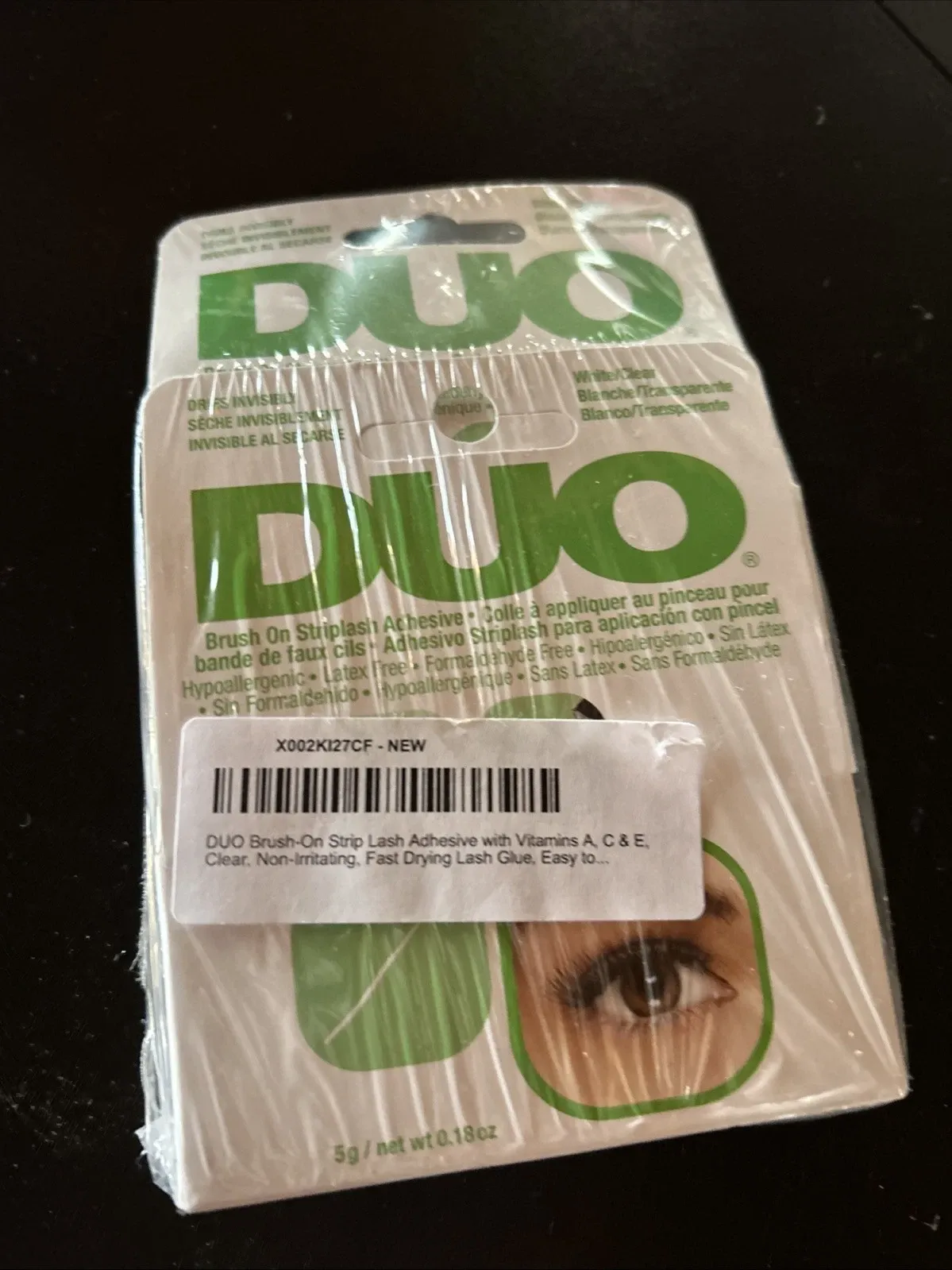 Product Name 32-DUO BRUSH ON Striplash Adhesive Eyelash Lashes Glue Clear Invisible (Green) - Image 2