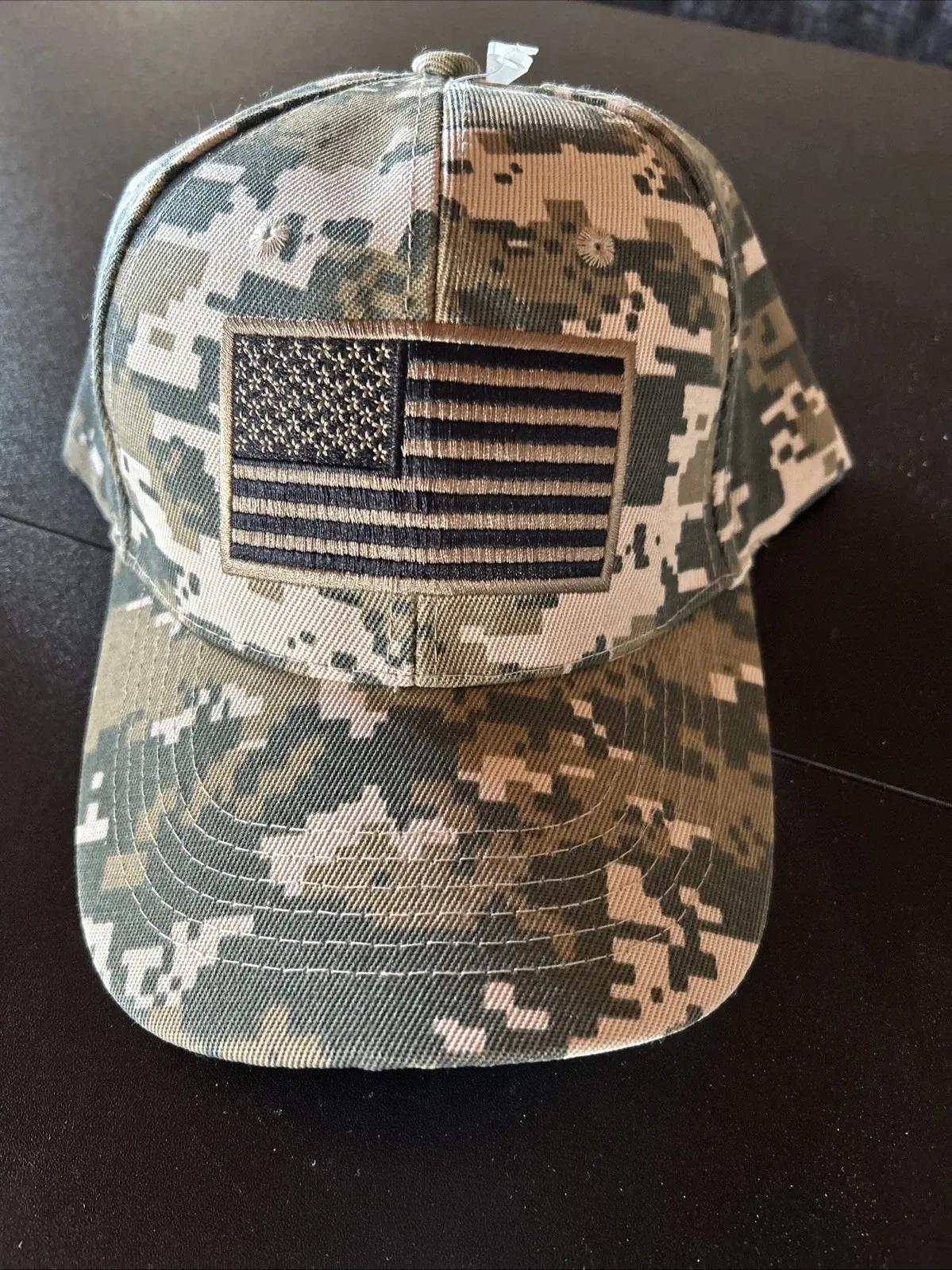 Adjustable Army Green American Flag Trucker Fishing Hunting Baseball Cap