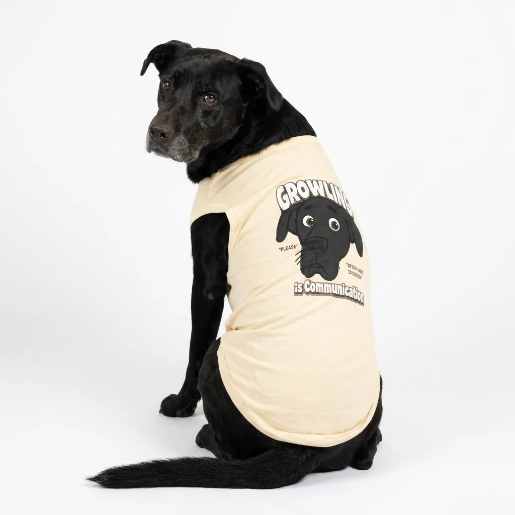 "Growling is Communication" Dog Tank Top