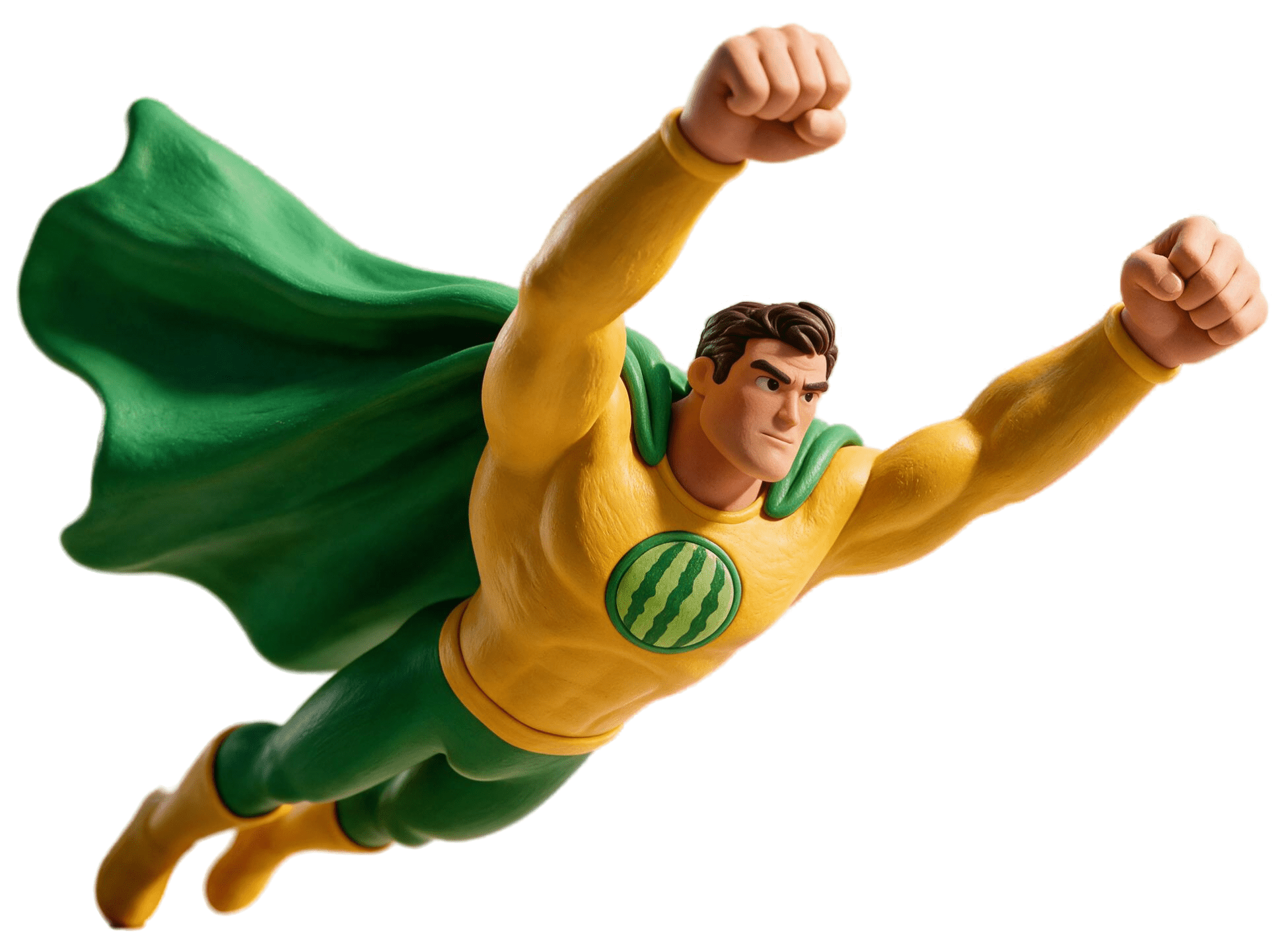 Mister Web Fixer - arms outstretched and flying - Superpower Digital Marketing