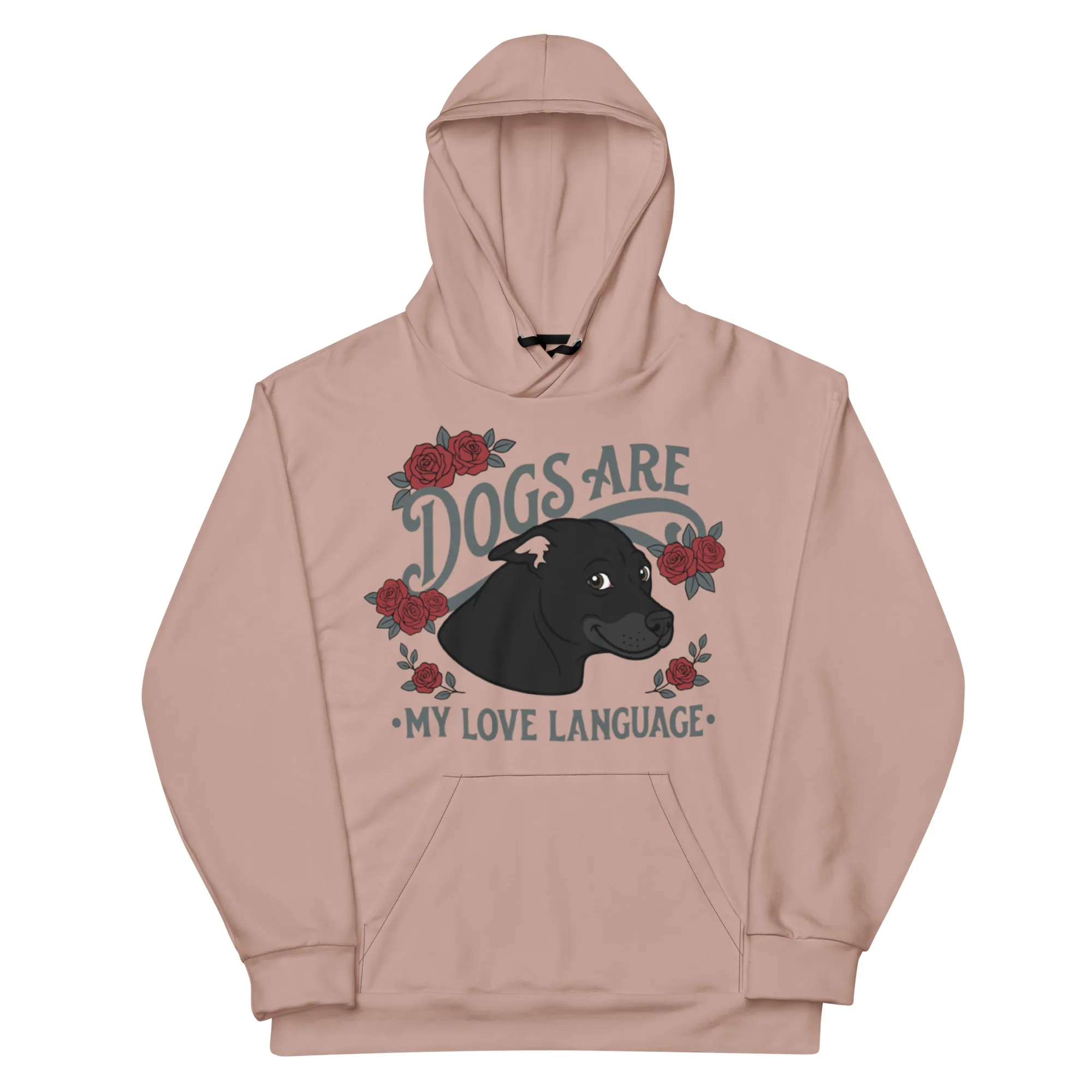 "Dogs Are My Love Language" Cotton Hoodie Women's 