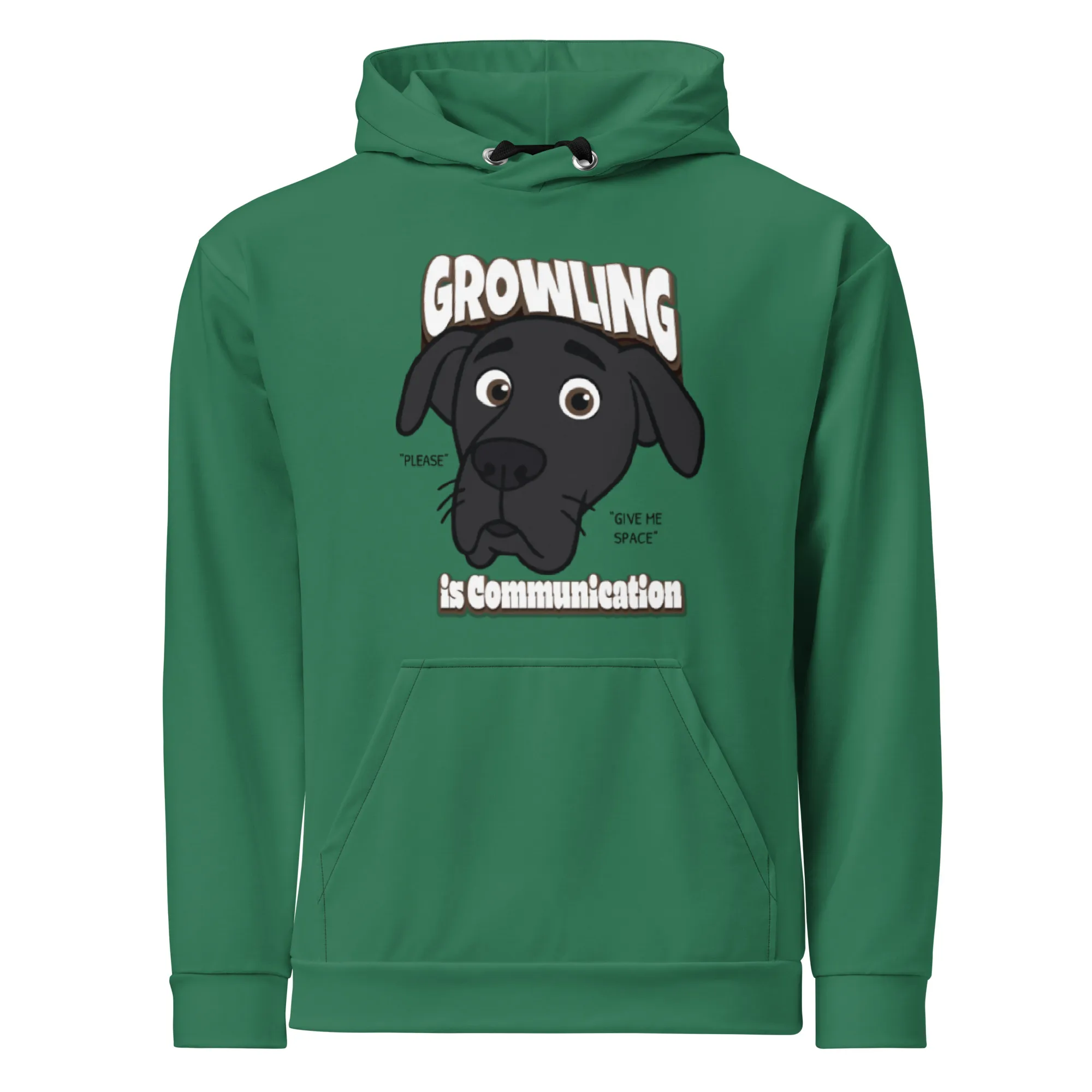 "Growling is Communication Men's Cotton Hoodie