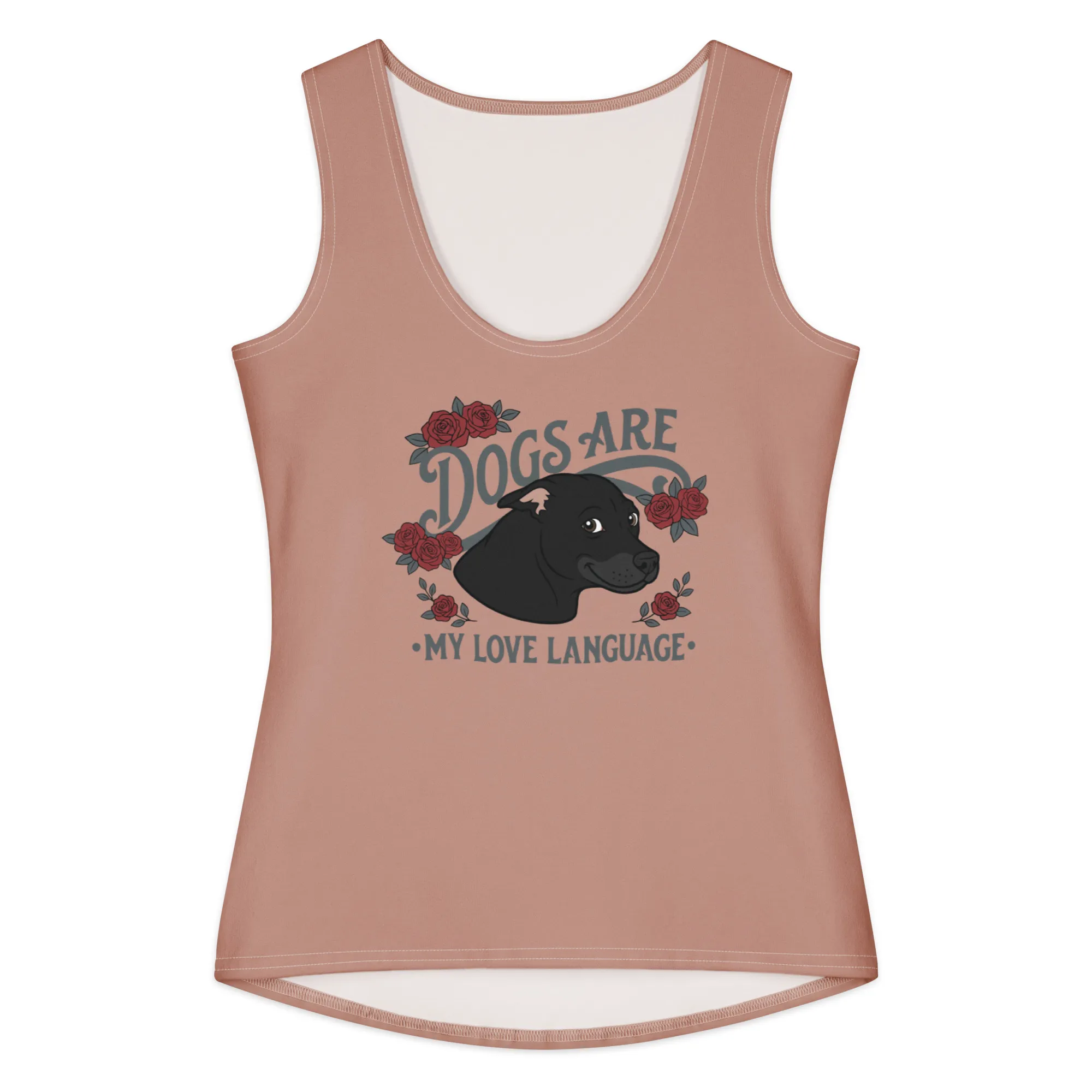 "Dog's Are My Love Language" Women's Cotton Tank Top