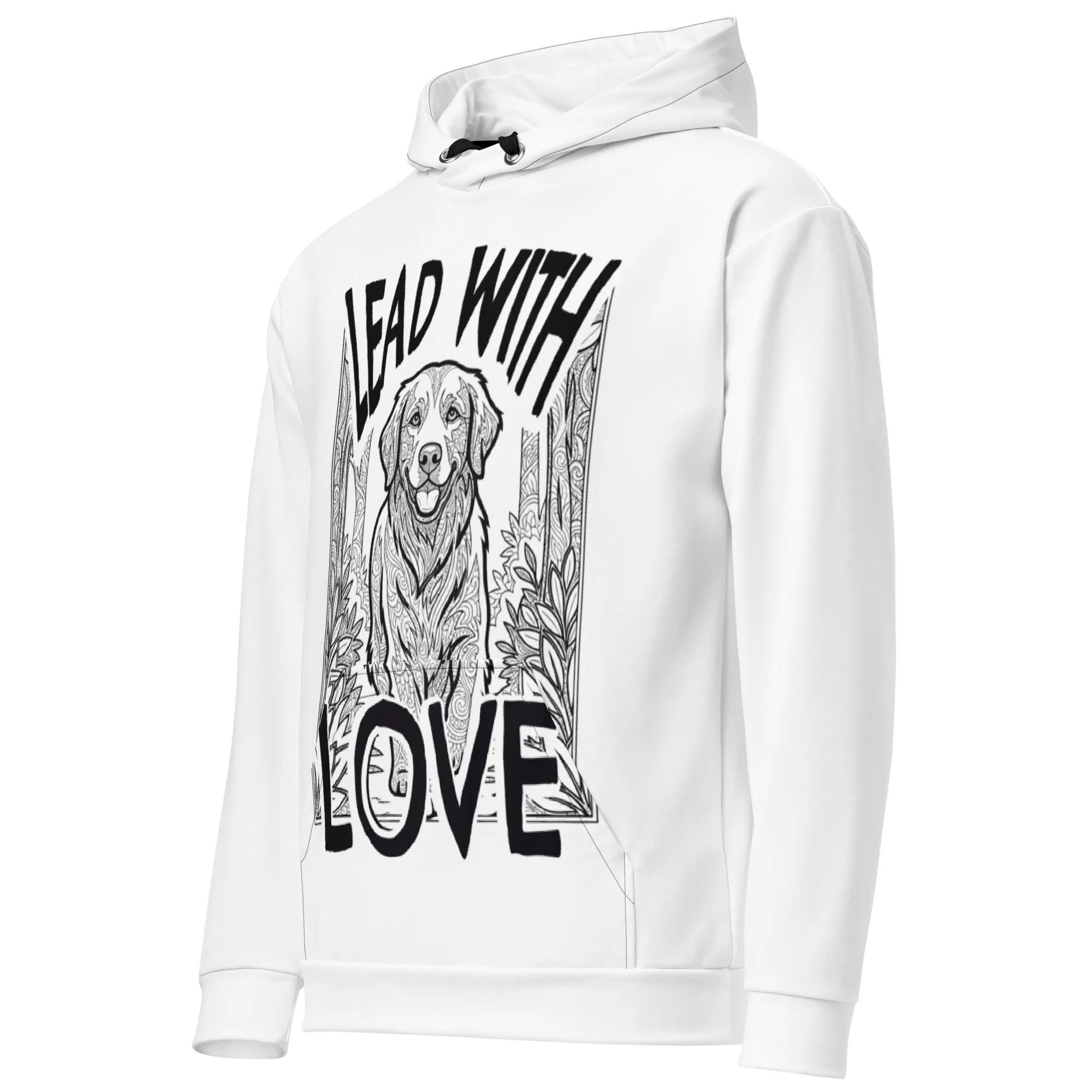 "Lead with Love" Women's Cotton Hoodie - Image 2