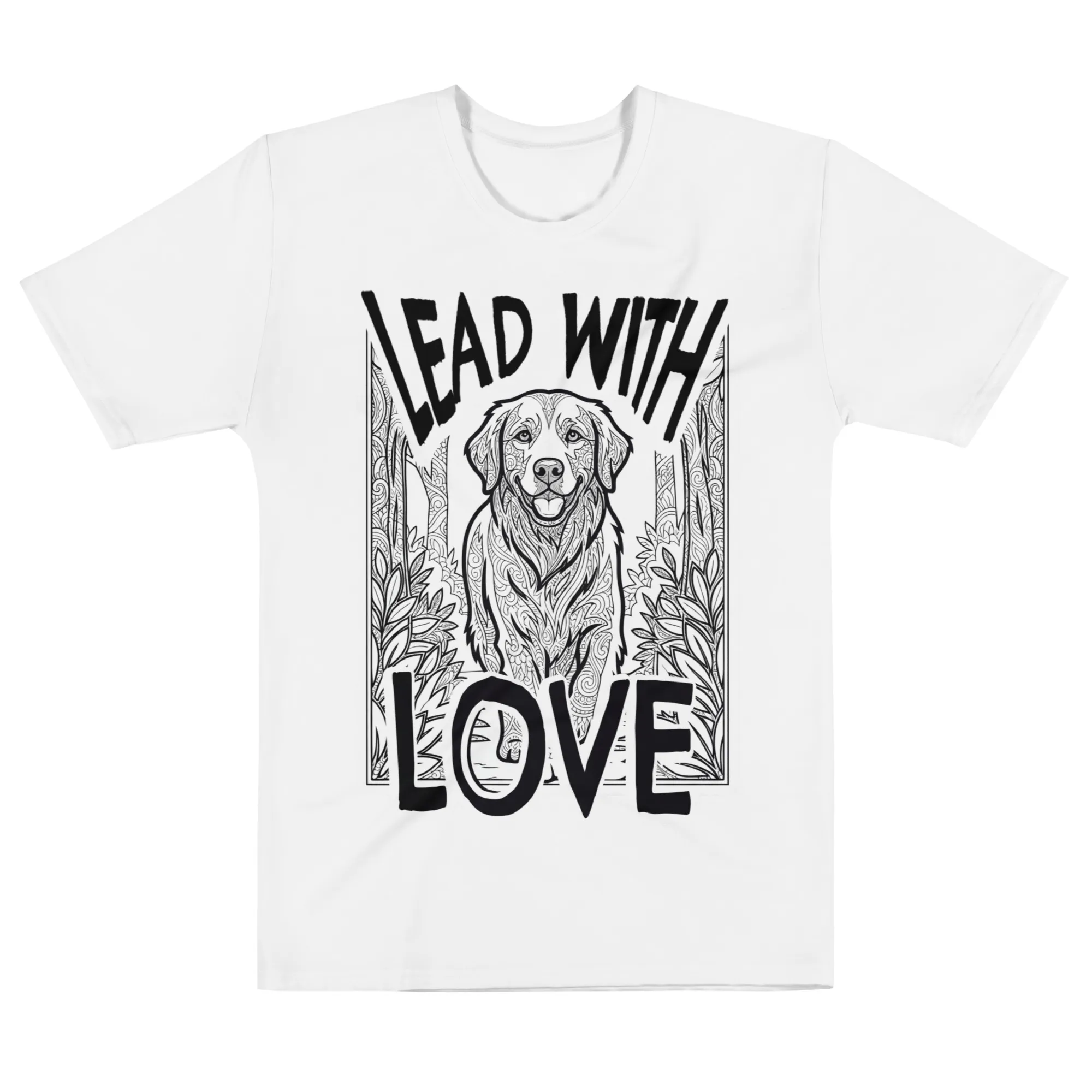 "Lead with Love" Men’s Cotton Crew Neck T-Shirt