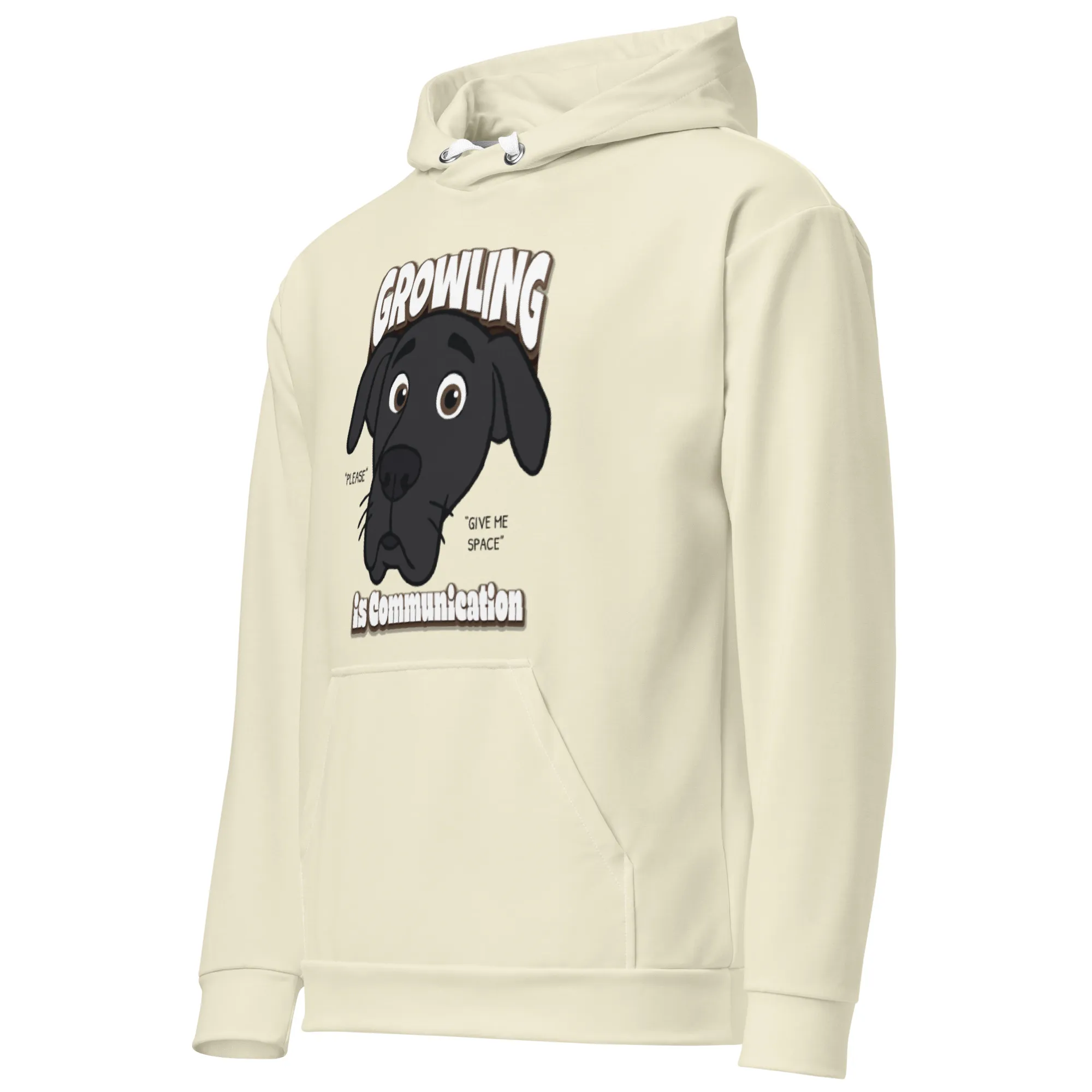 "Growling is Communication Women's Cotton Hoodie - Image 2