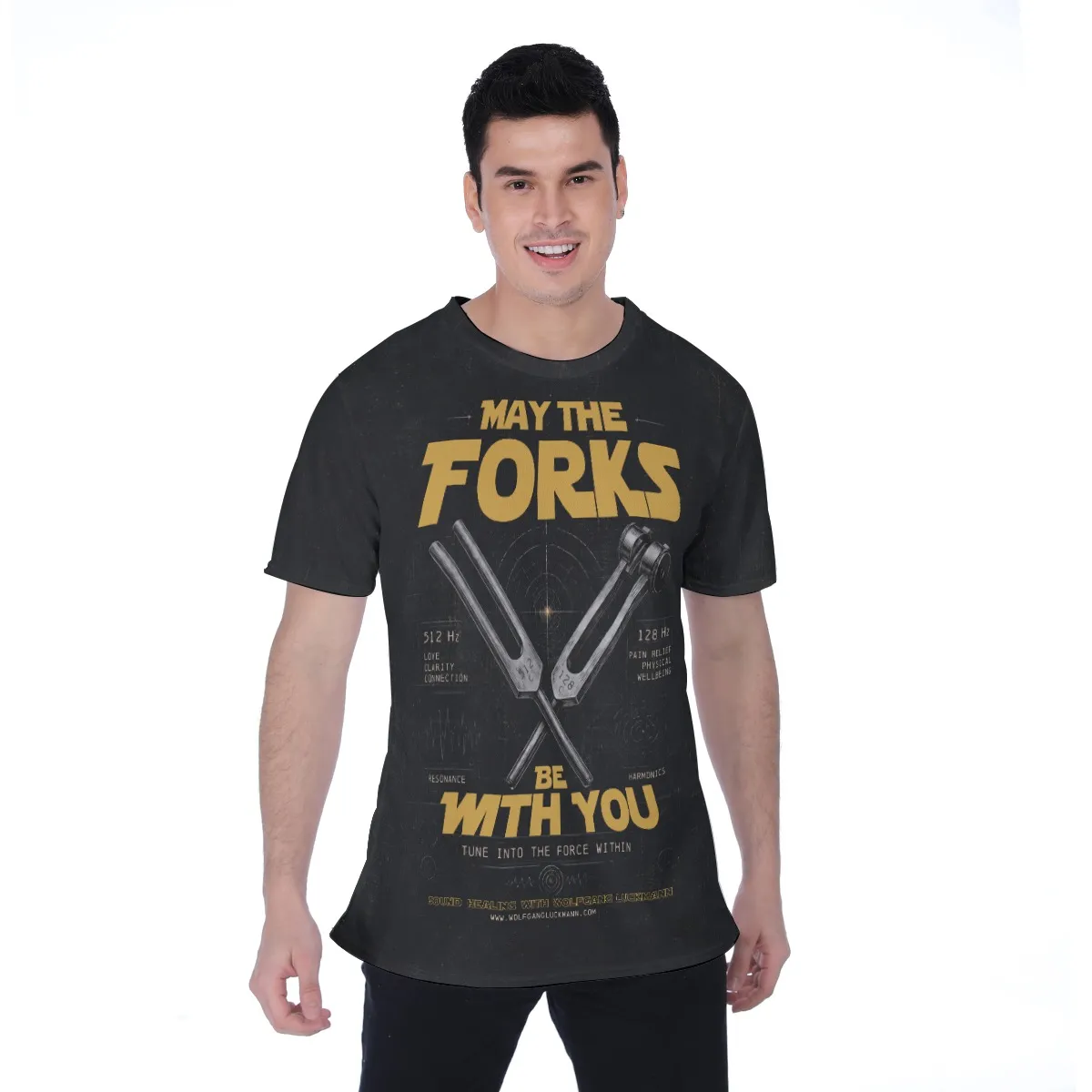 May The Forks Be With You - Wolgang Luckmann Sound Healing Men's T-Shirt