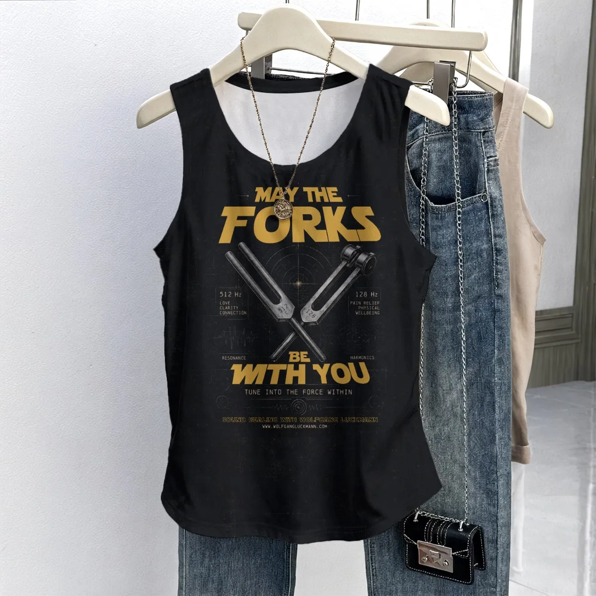 May The Forks Be With You - Wolgang Luckmann Sound Healing Women's Shirt