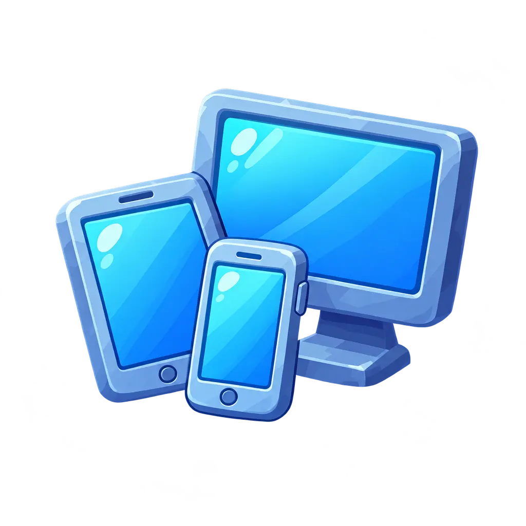 Desktop, mobile and tablet icon
