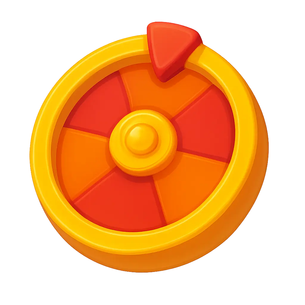Wheel of fortune roulette icon