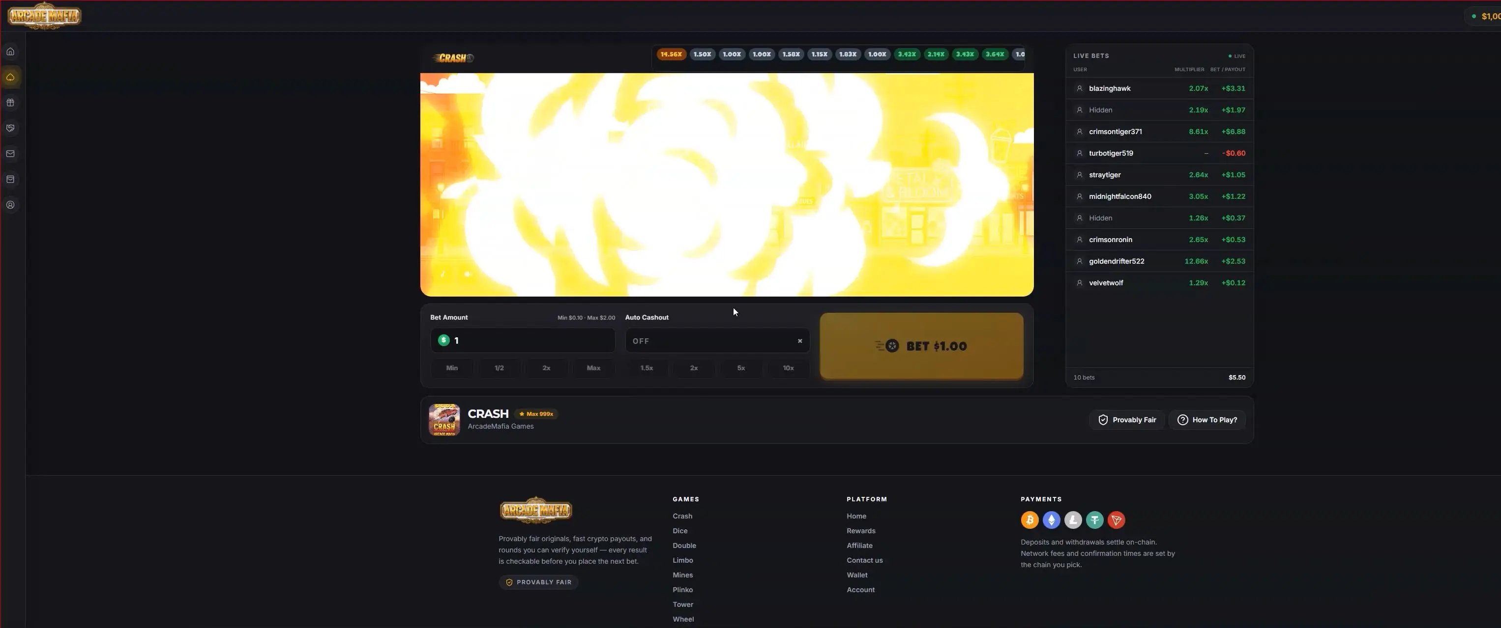 Crash game screenshot 3