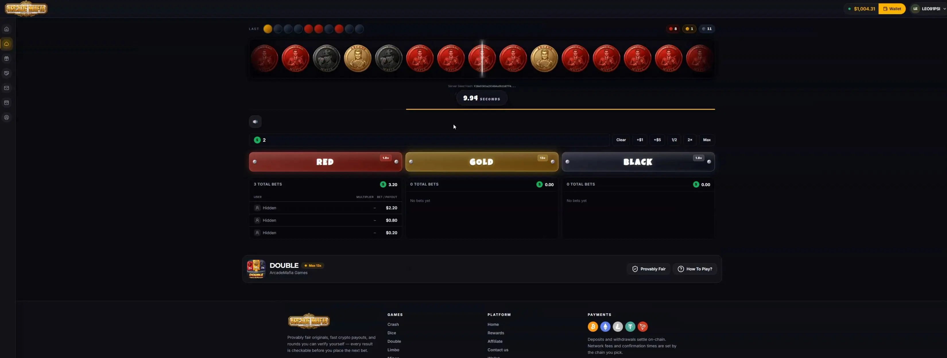 Double Roulette game screenshot 1