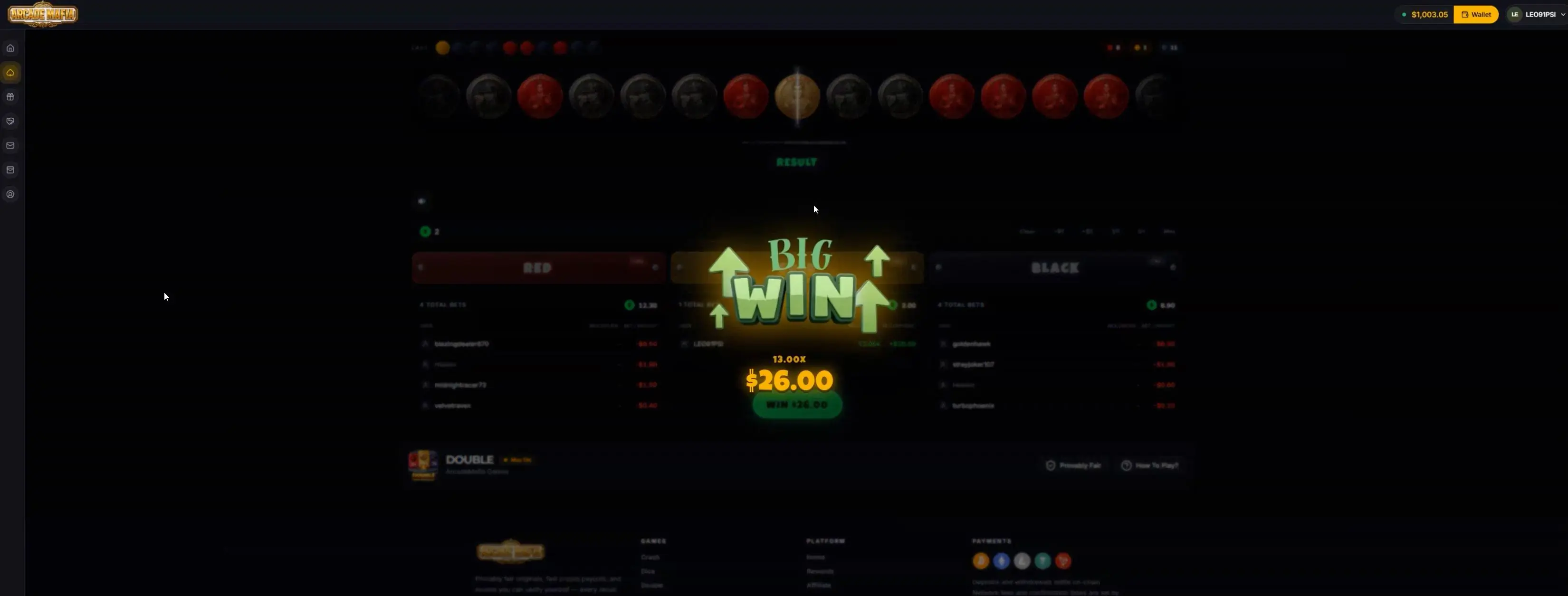 Double Roulette game screenshot 2