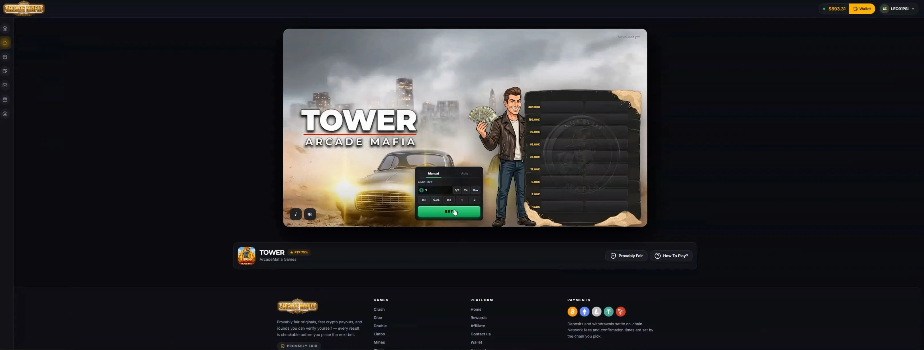 Tower game screenshot 1