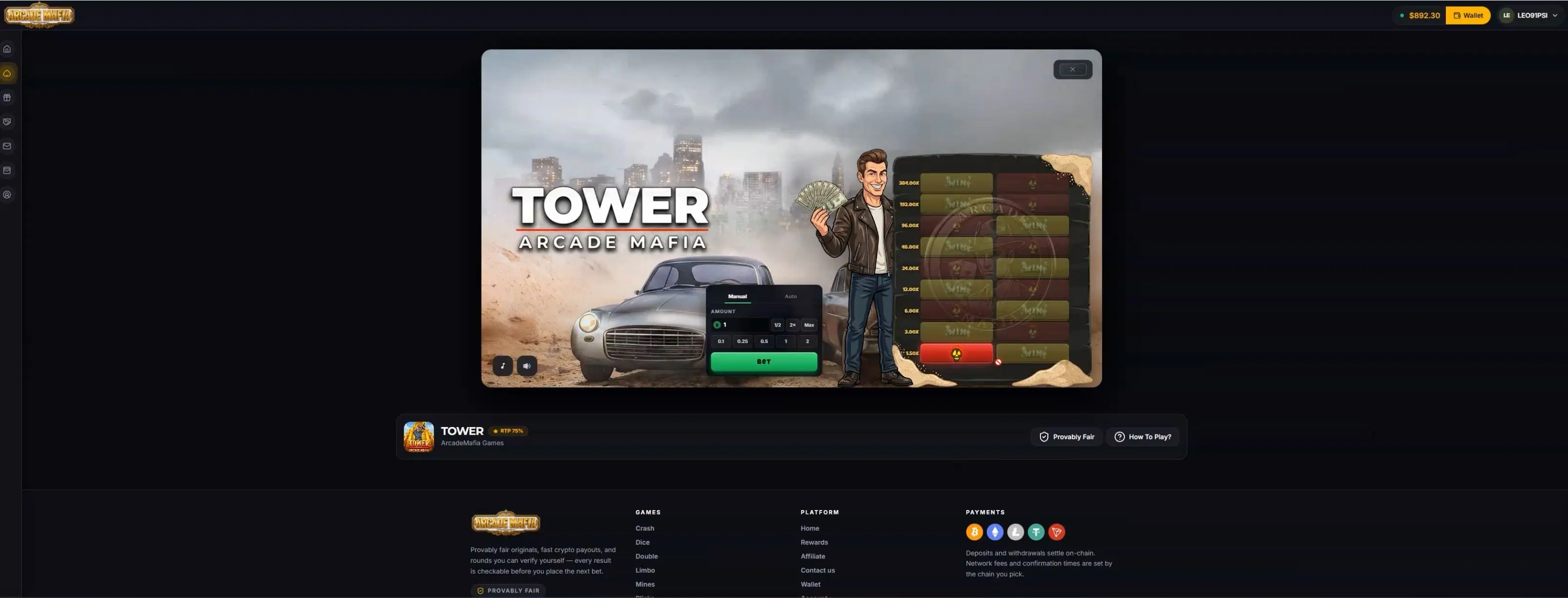 Tower game screenshot 2