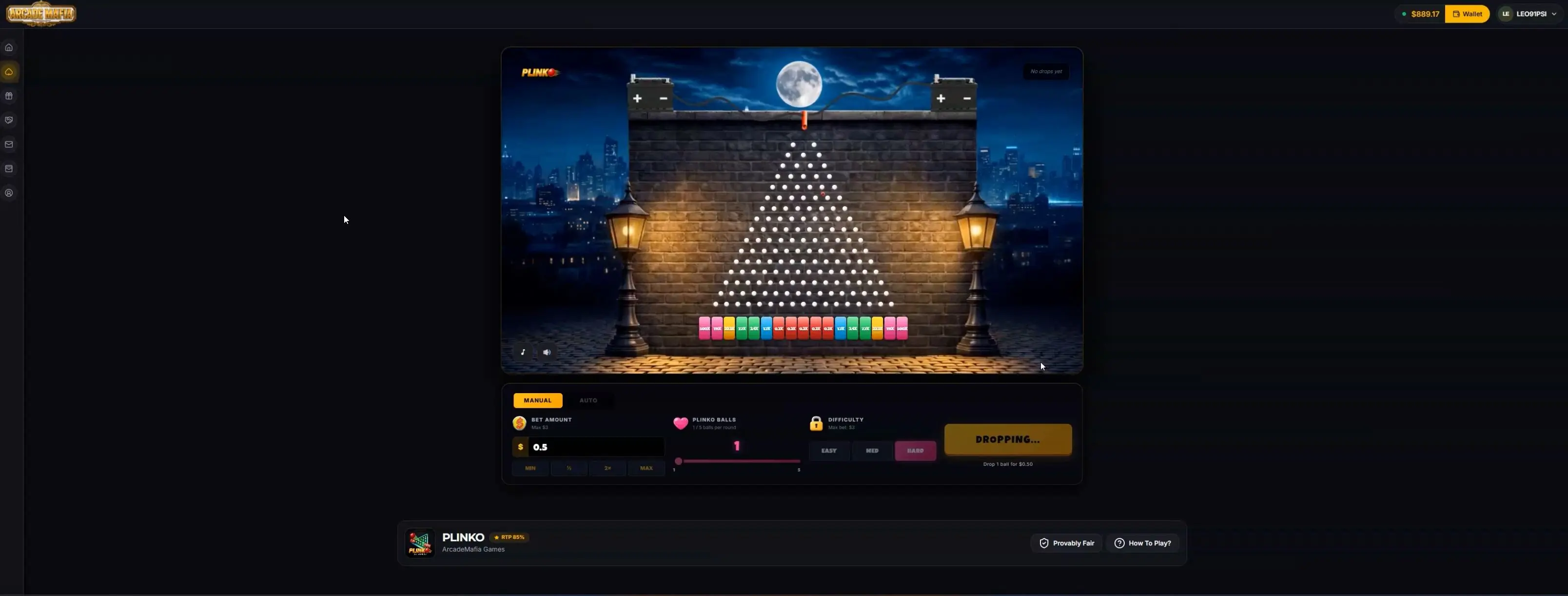 Plinko game screenshot 1