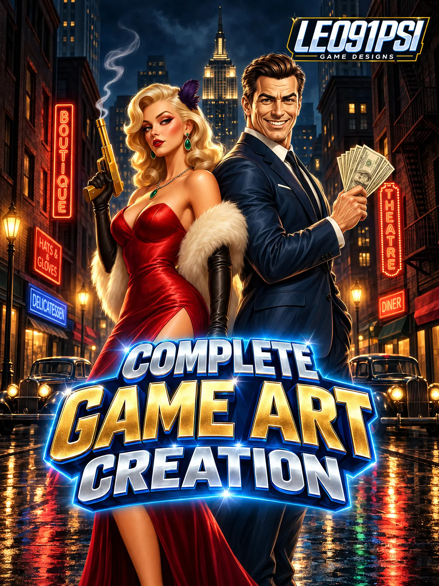 Complete Slots Game Art or General Game Art Creation Packages