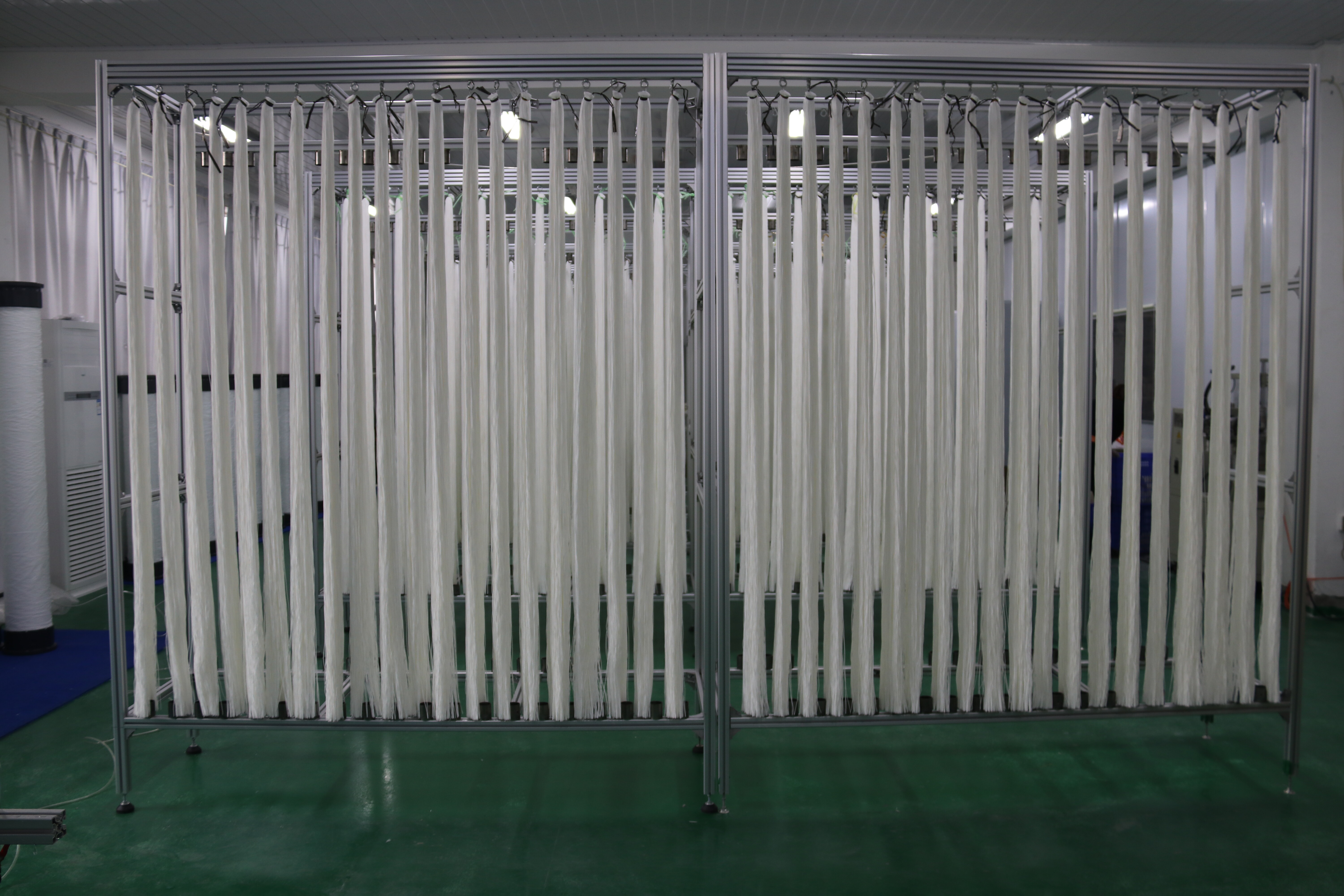 Hollow-fiber production bundles — material reference, not finished MBR modules